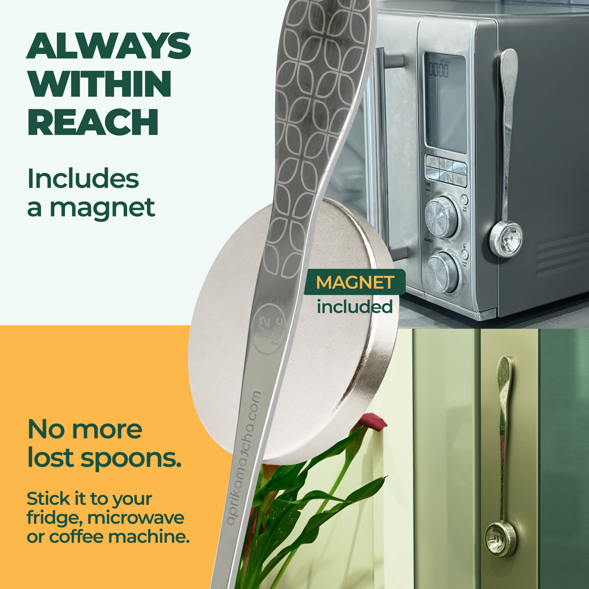 2-in-1 Matcha Spoon & Tea Scoop with Magnet
