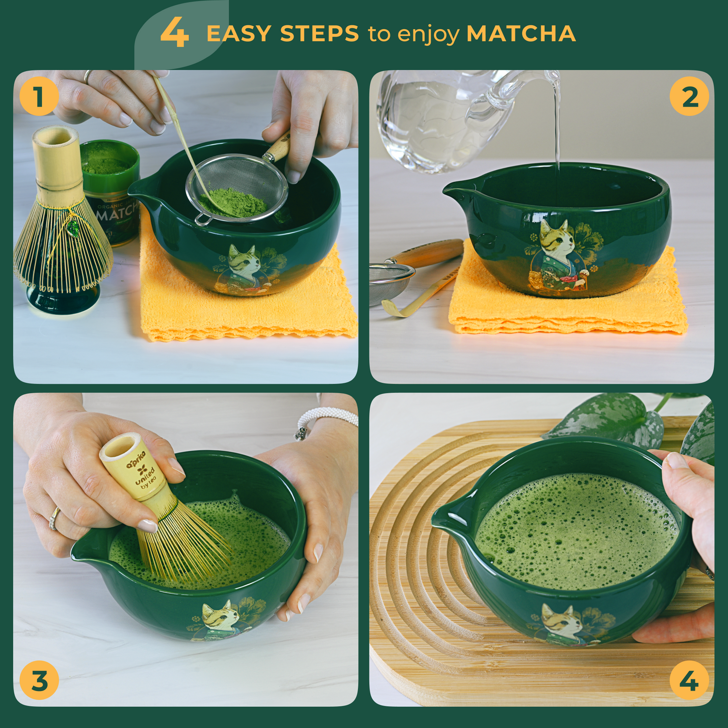 Green Unfurl Matcha Gift Set – Aprika Life Green Unfurl Matcha Gift Set – Aprika Life
