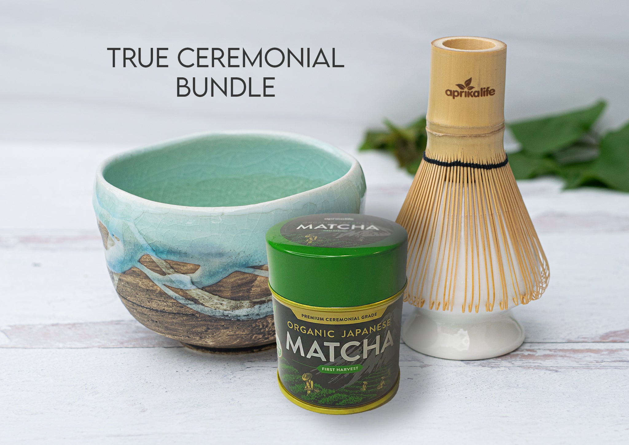 Matcha Gift Set: Organic Matcha, Matcha Bowl & Whisk