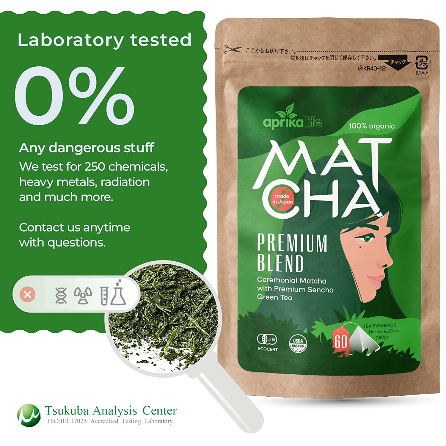 Japanese Matcha Green Tea Bags – Aprika Life